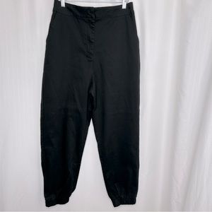 Asos black high waisted joggers